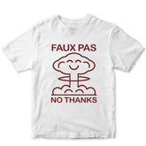 Faux Pas - No Thanks Tee (White)